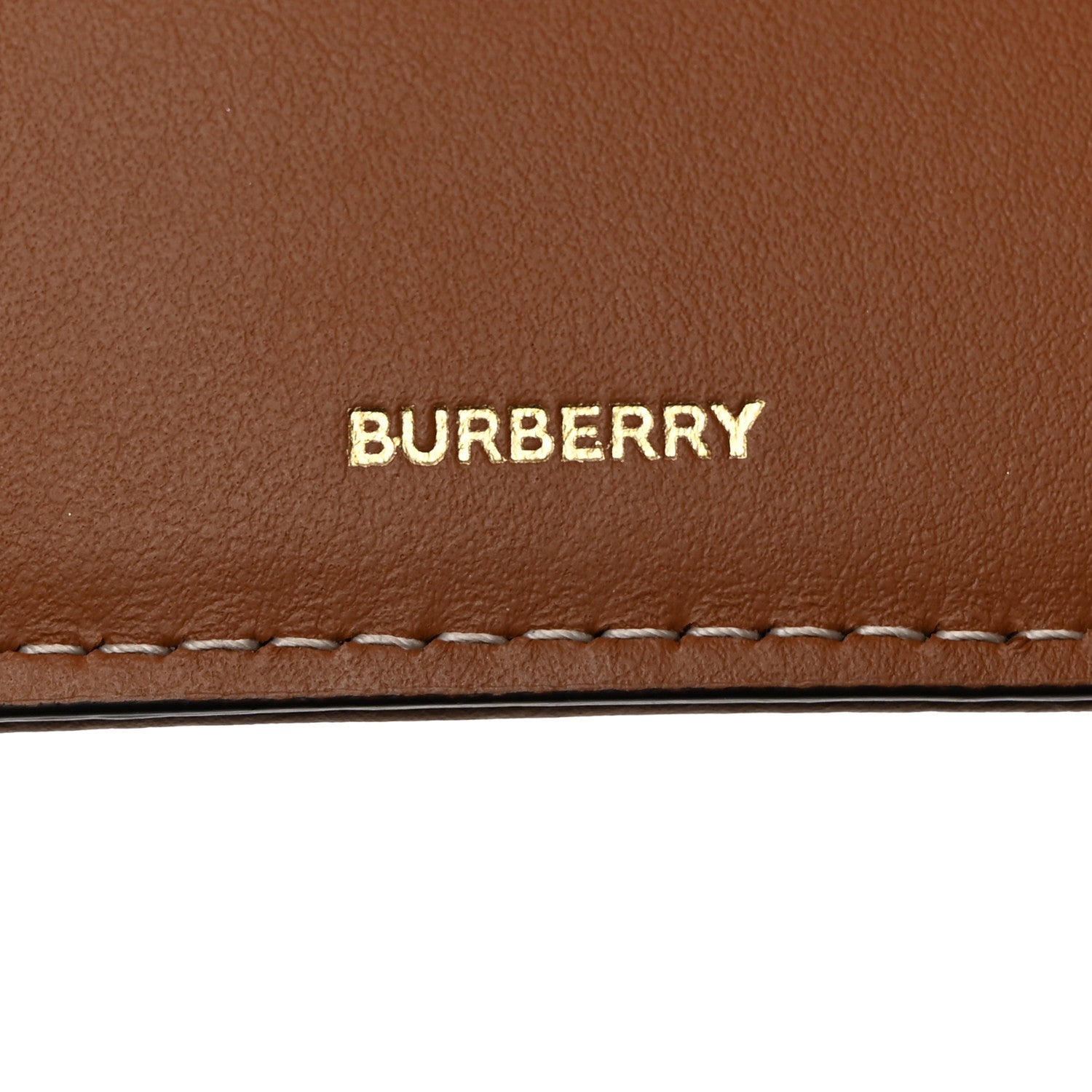 Burberry E-Canvas Vintage Check Tri-Fold Wallet Archive Beige 6 of 9