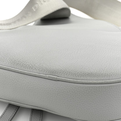 Christian Dior Grained Calfskin Kim Jones Saddle Bag Light Grey 13 of 13