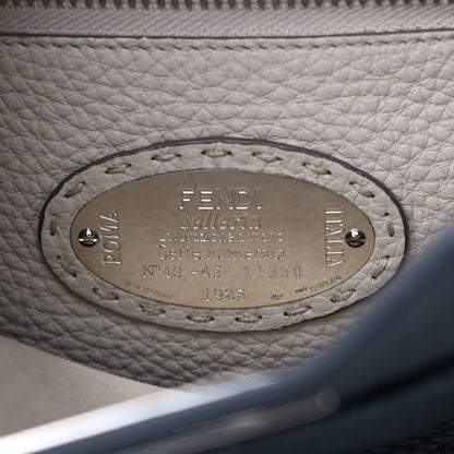 Fendi Cuoio Romano Selleria Bi-Color Medium Peekaboo Iconic Satchel Asfalto Latte 8 of 12