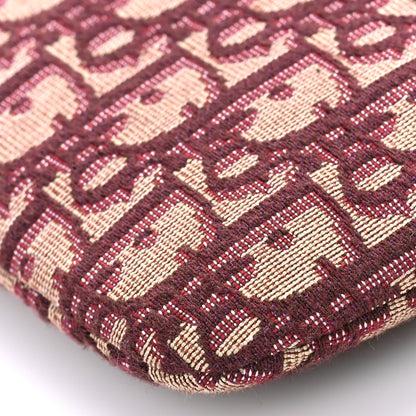 Christian Dior Oblique Logo Pouch Burgundy 8 of 8