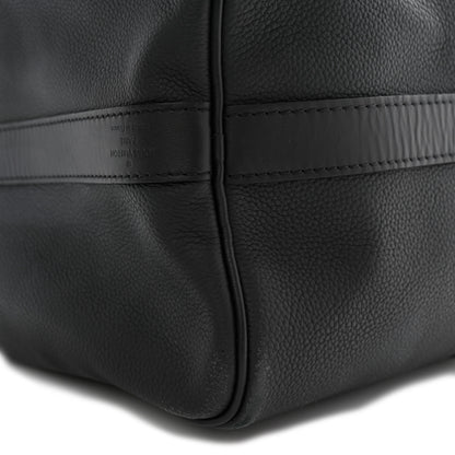 Louis Vuitton Grained Calfskin Aerogram Keepall Bandouliere 40 Black 8 of 16