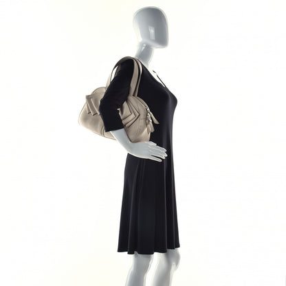 Saint Laurent Calfskin Small Y Bow Tote White 3 of 15
