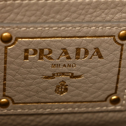 Prada Vitello Daino Shopping Satchel Pomice 6 of 14