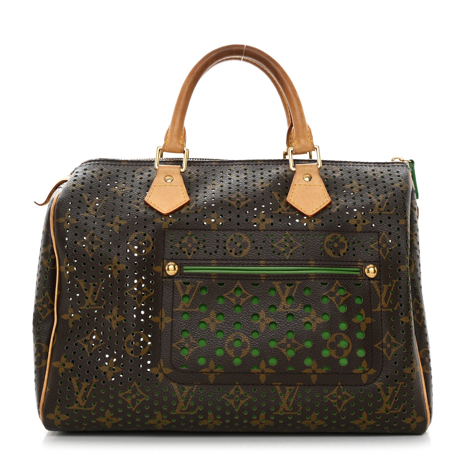 Louis Vuitton Monogram Perforated Speedy 30 Green 1 of 11