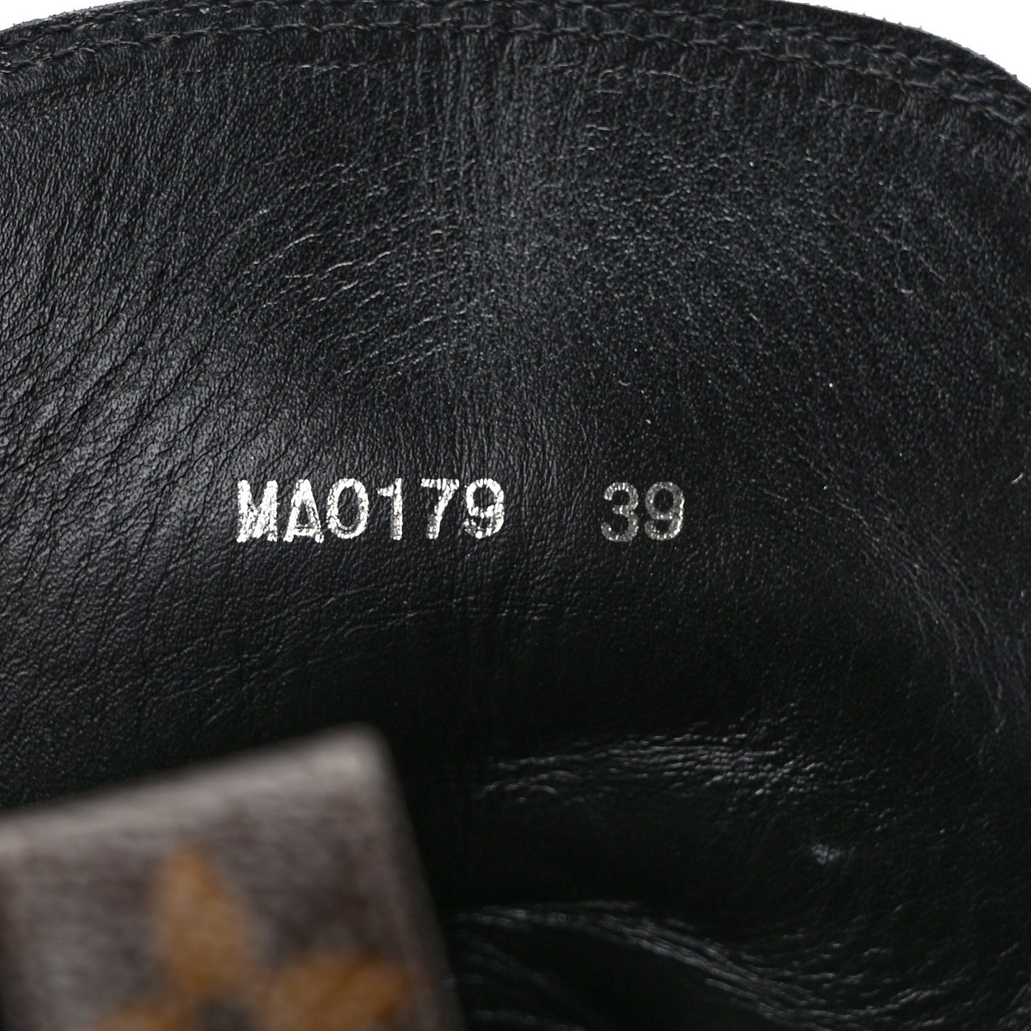 Suede Calfskin Monogram Laureate Platform Desert Boots 39 Black