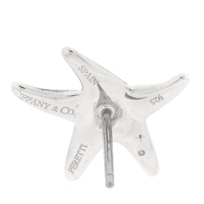 Tiffany Sterling Silver 15mm Elsa Peretti Starfish Earrings 4 of 4