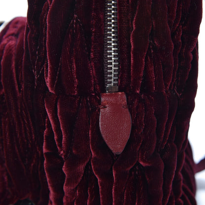 Miu Miu Velluto Matelasse Mini Backpack Bordeaux 10 of 10