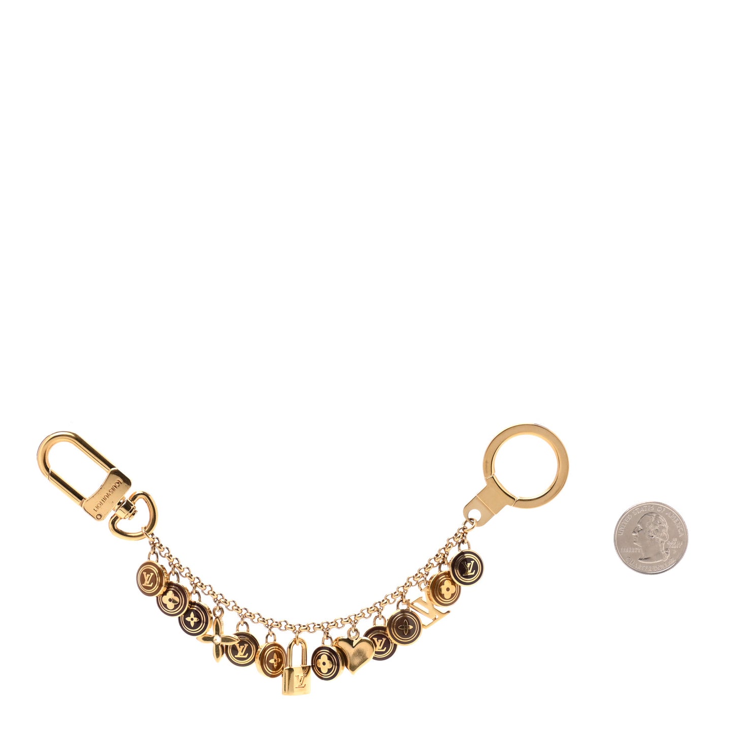 Pastilles Key Chain Bag Charm Brown