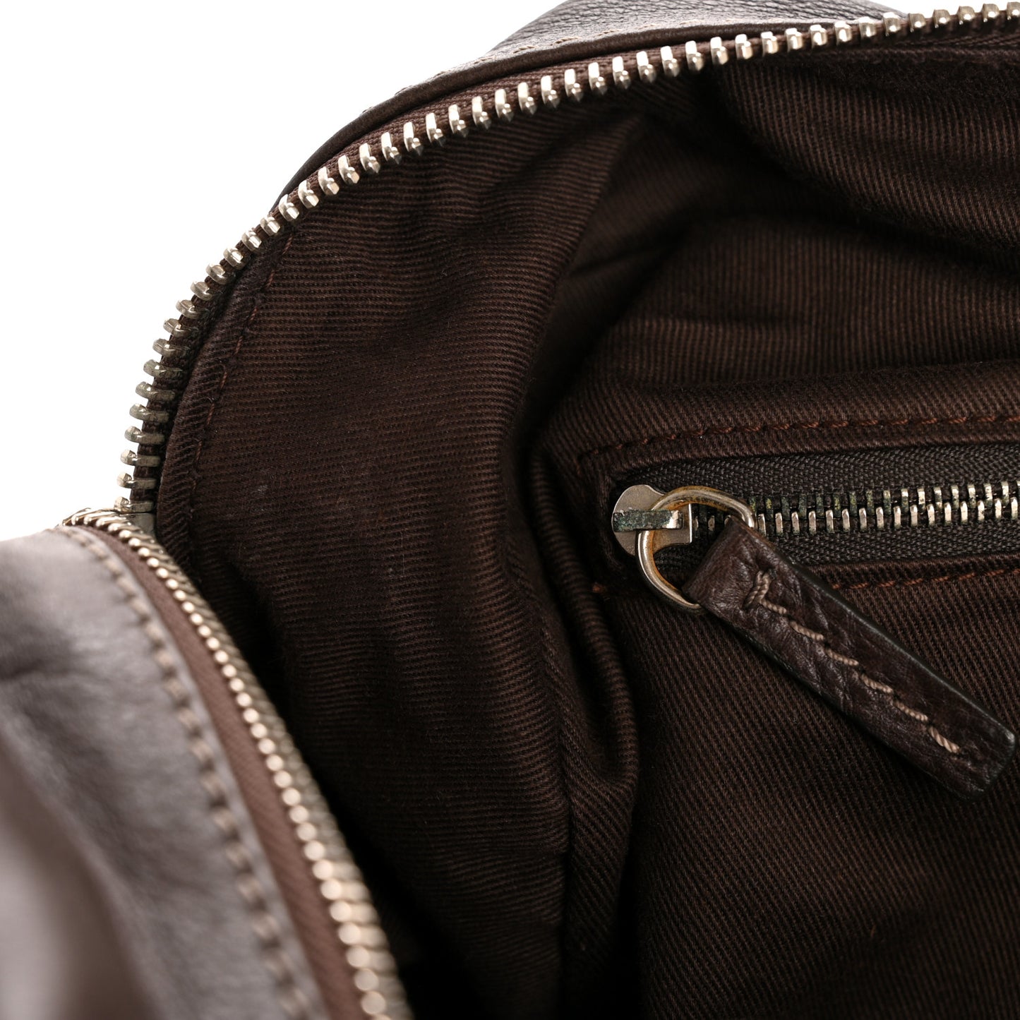 Grained Calfskin Paddington Tote Chocolate