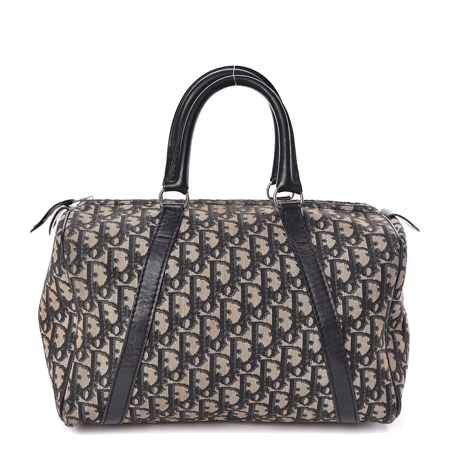 Christian Dior Monogram Boston Navy Blue 1 of 12