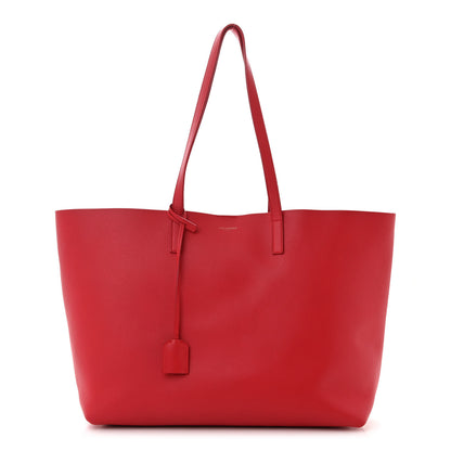 Saint Laurent Calfskin Large Shopping Tote Rouge Eros 1 of 13