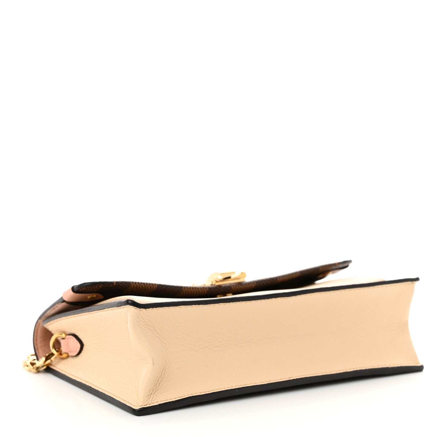 Damier Ebene Vavin Chain Wallet Creme