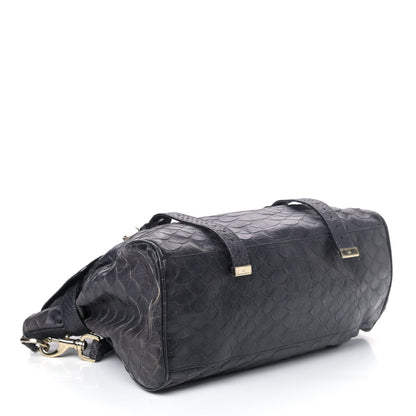 Mulberry Silky Snake Print Oversized Alexa Nightshade Blue 3 of 4