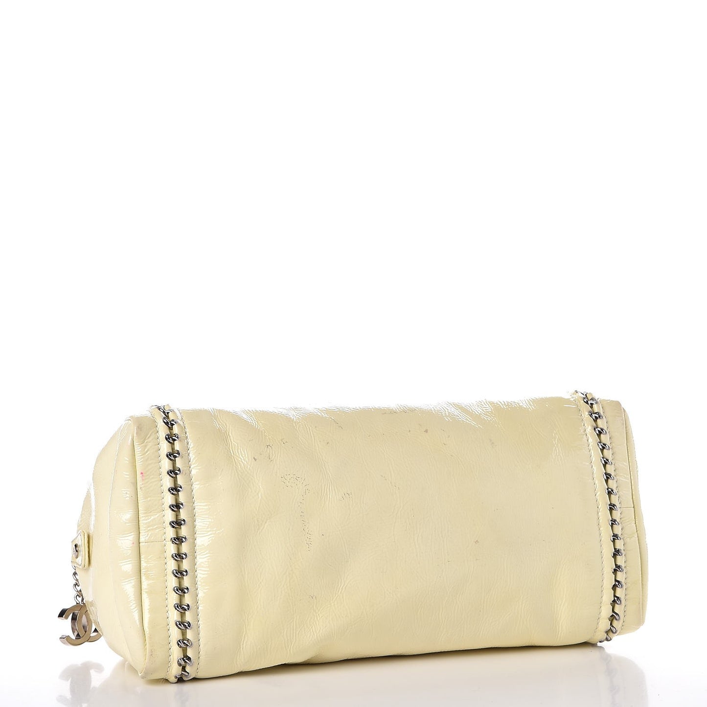 Patent Luxe Ligne Medium Bowler Ivory