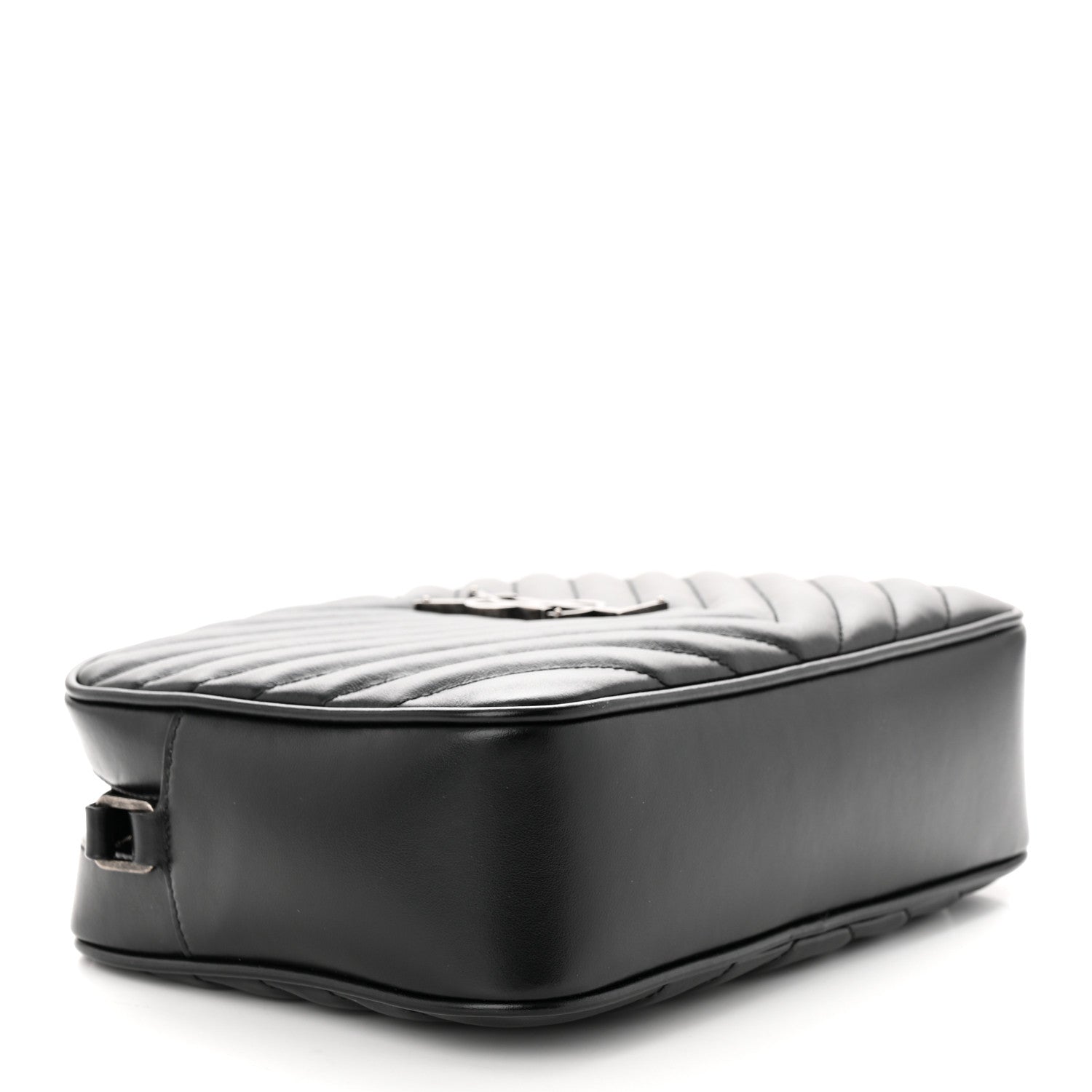 Saint Laurent Calfskin Matelasse Monogram Lou Camera Bag Black 4 of 12