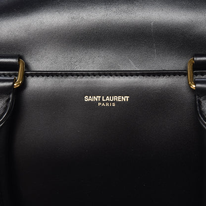 Saint Laurent Calfskin Classic Duffle 6 Black 8 of 19