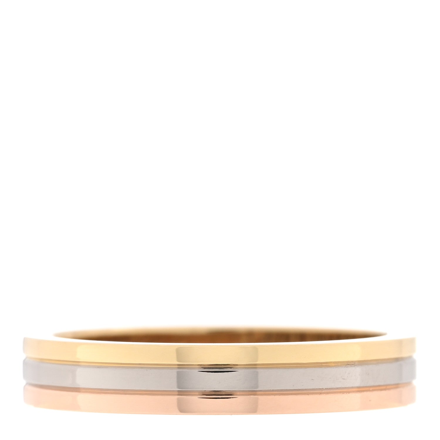 Cartier 18K Pink White Yellow Gold 3.5mm Vendome Louis Cartier Wedding Band Ring 52 6 3 of 6