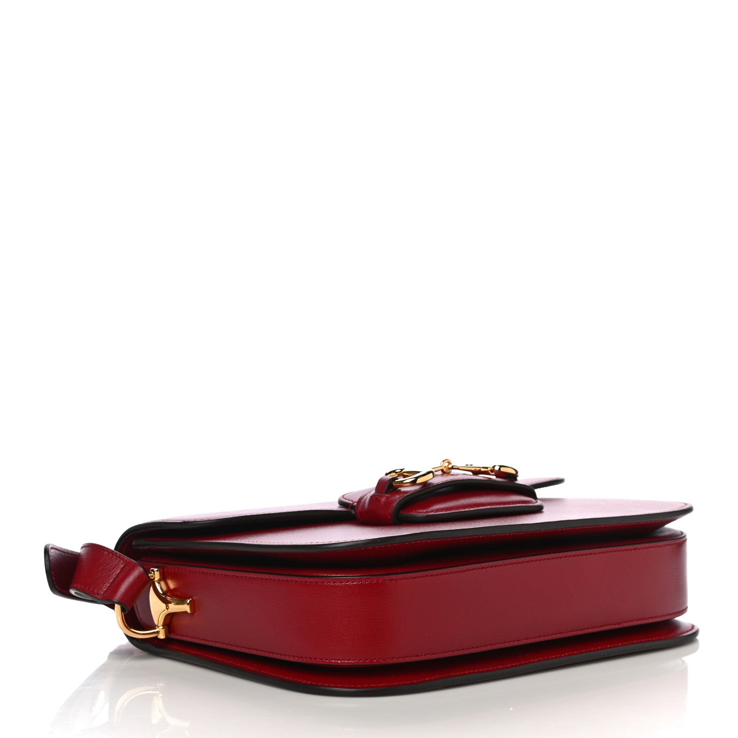 Gucci Azalea Calfskin Horsebit 1955 Shoulder Bag New Cherry Red 4 of 14