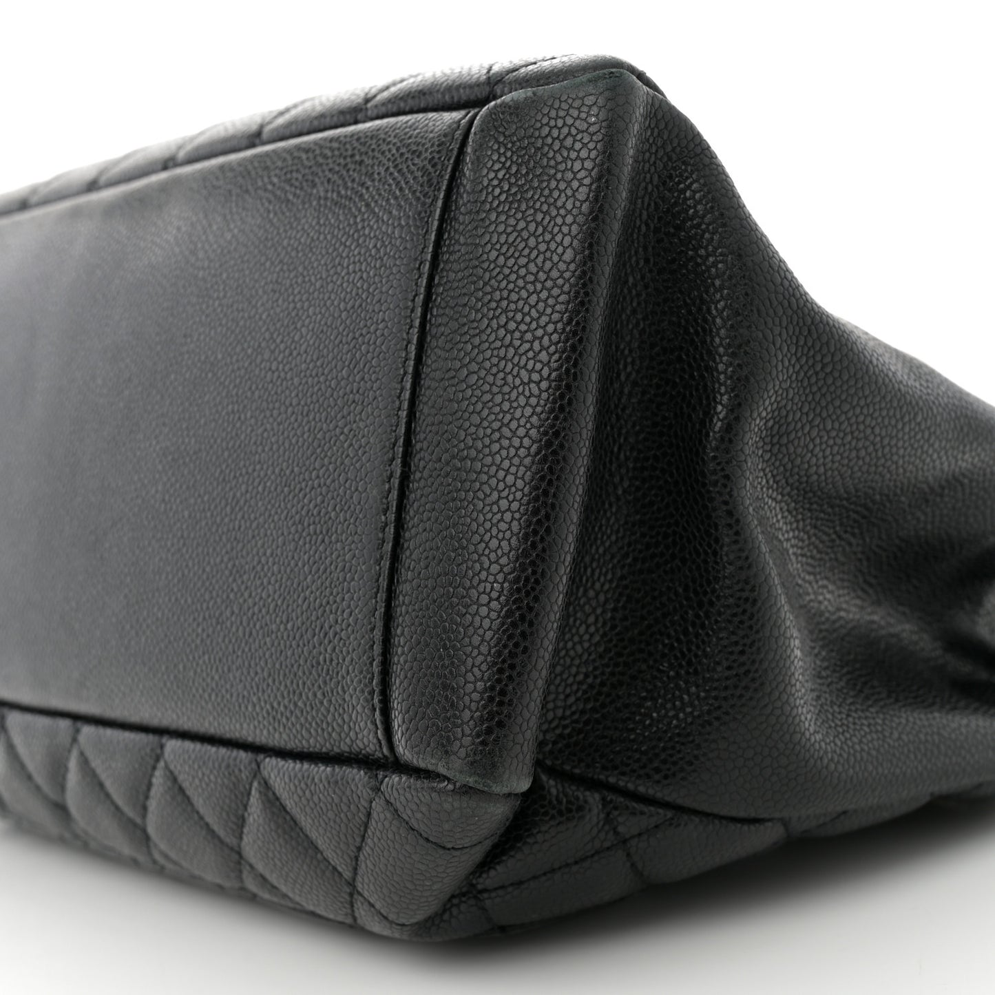 Caviar Quilted Grand Shopping Tote GST Black