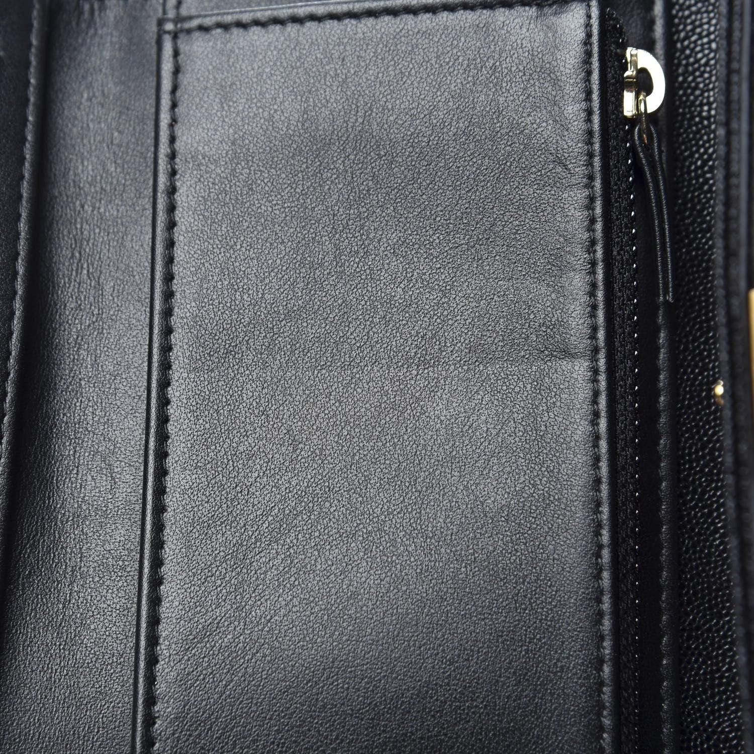 Chanel Caviar Quilted Medium Boy Flap Wallet Black 9 of 10