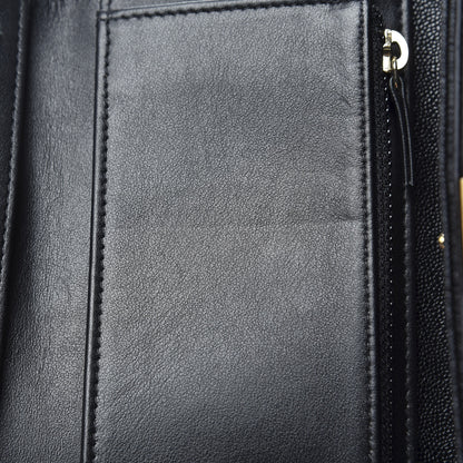 Chanel Caviar Quilted Medium Boy Flap Wallet Black 9 of 10