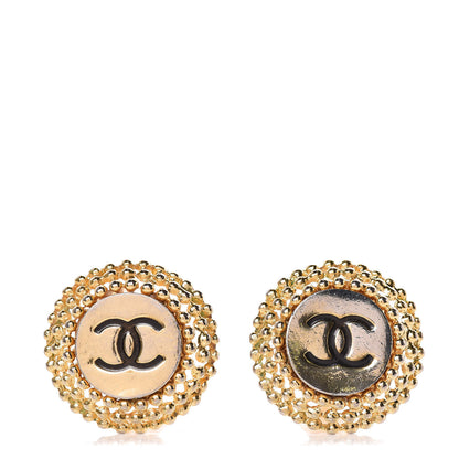 Chanel CC Clip On Earrings Gold 1 of 4