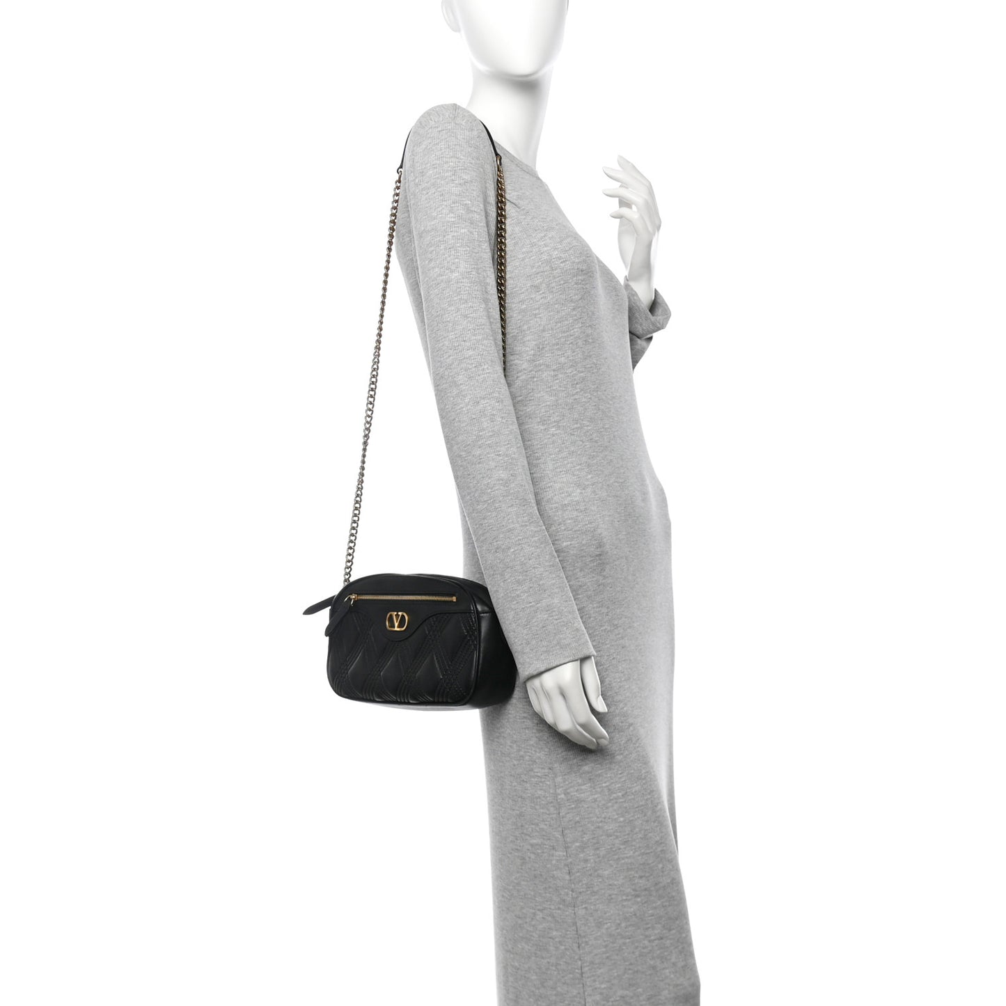 Nappa Medium Quiltie 67 Shoulder Bag Black