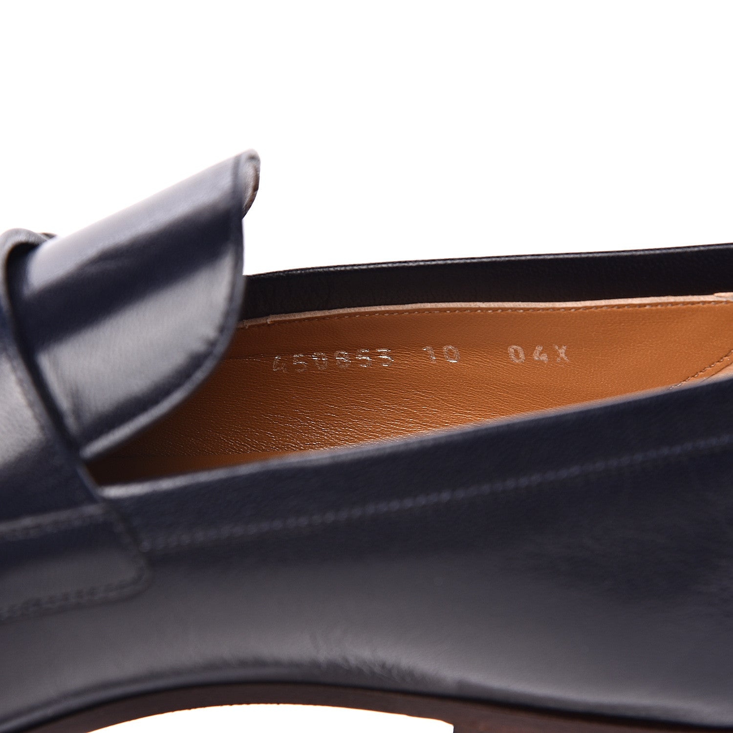 Gucci Goatskin Mens GG Loafers 10 Blue 8 of 9