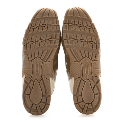 Miu Miu X NEW BALANCE Bleached Calfskin 530 SL Slip-On Sneakers 38.5 Cinnamon Travertine Gray 6 of 8