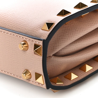 Valentino Garavani Grainy Calfskin Rockstud Alcove Top Handle Cross Body Rose Cannelle 9 of 9