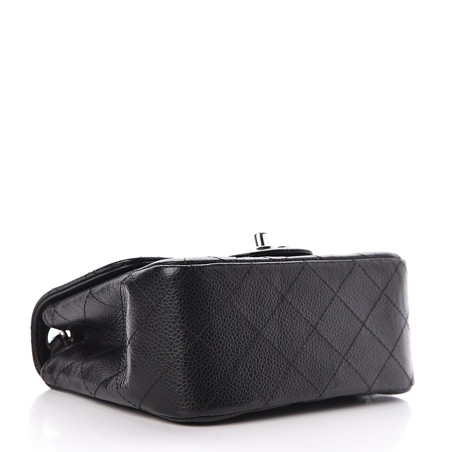 Caviar Quilted Mini Square Flap Black