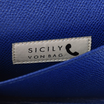 Dolce & Gabbana Dauphine Majolica Printed Mini Sicily Von Bag White Blue 6 of 10