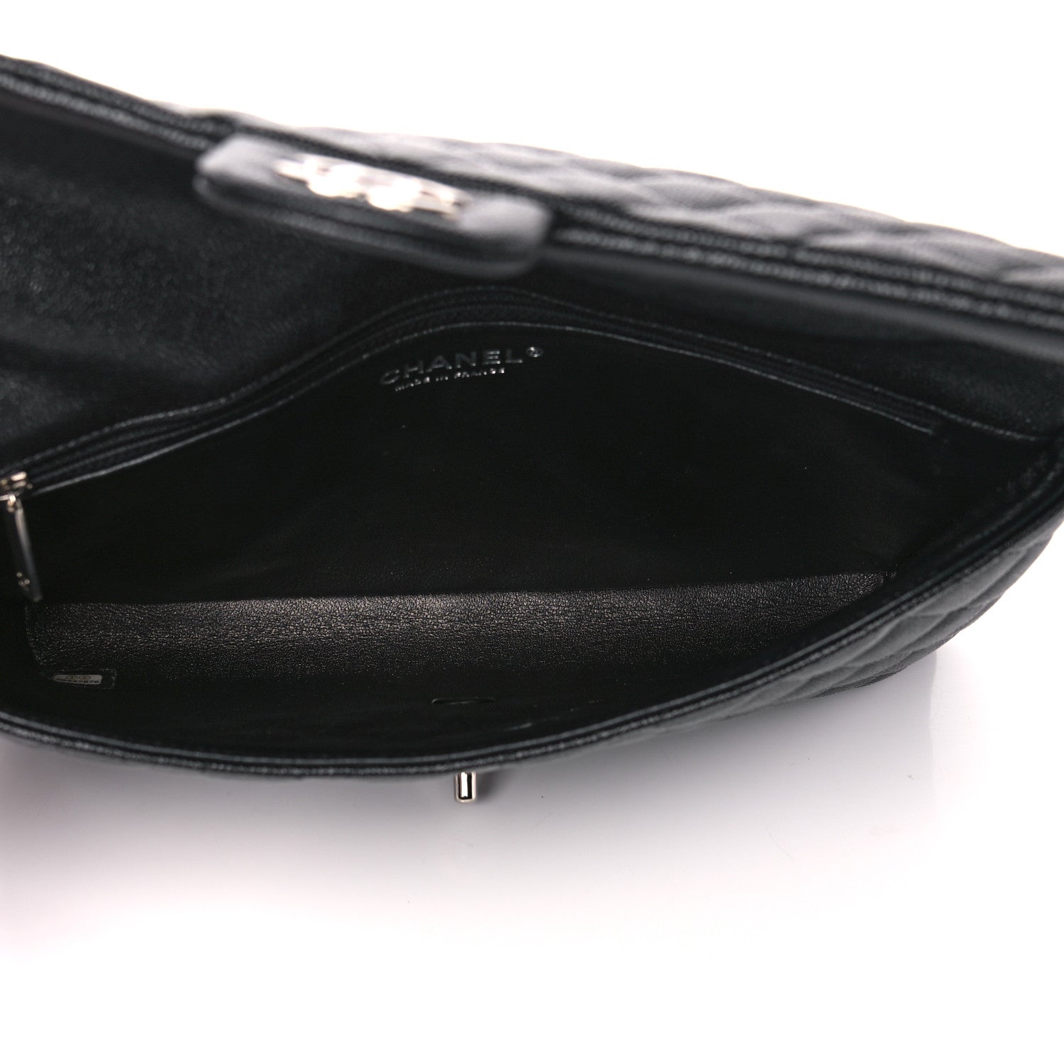 Chanel Caviar Quilted Flap Clutch Black 5 of 11