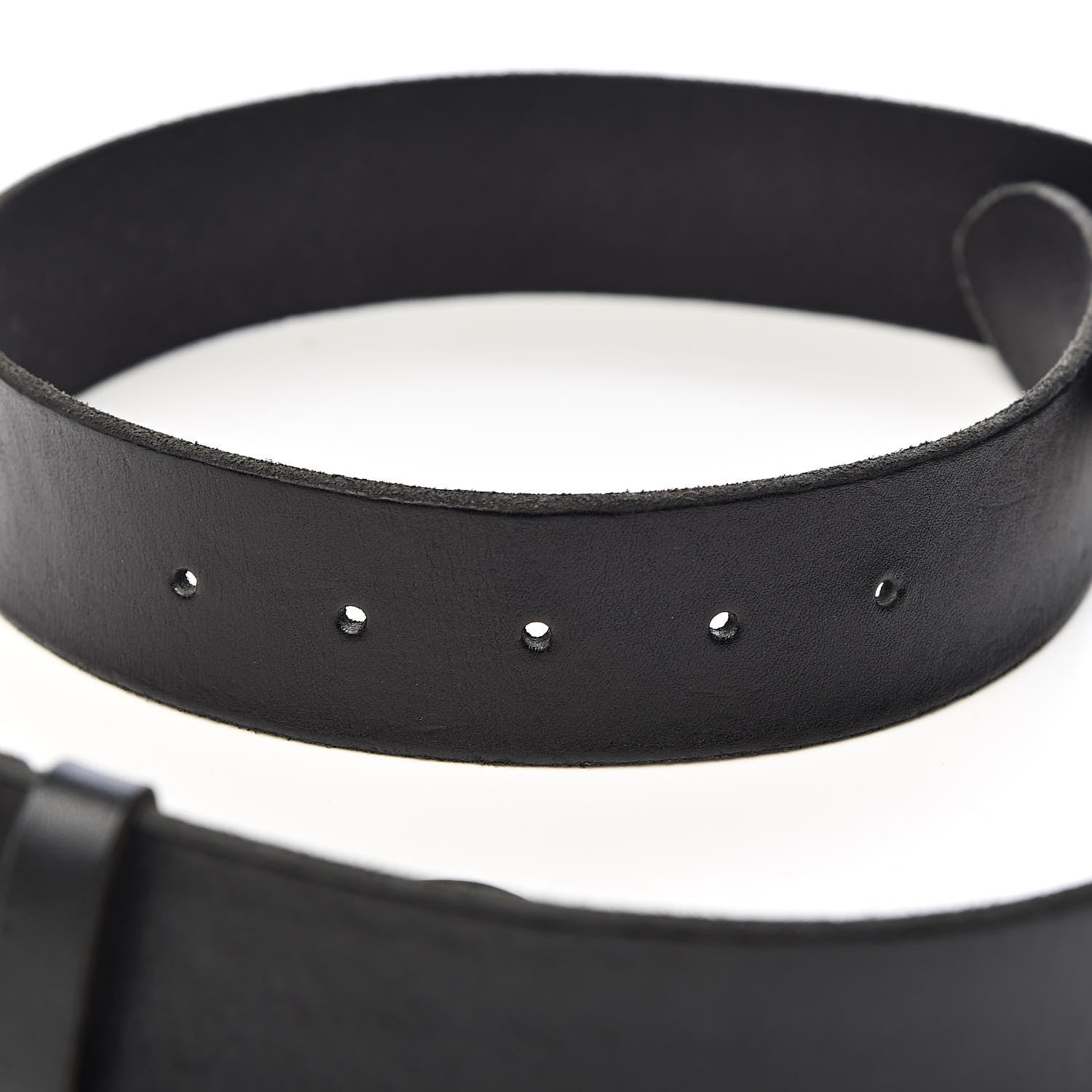 Gucci Faded Calfskin Snake Double G 40mm Belt 85 34 Black 5 of 6