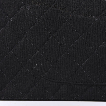 Chanel Jersey Quilted Medium Double Flap Black 17 of 19