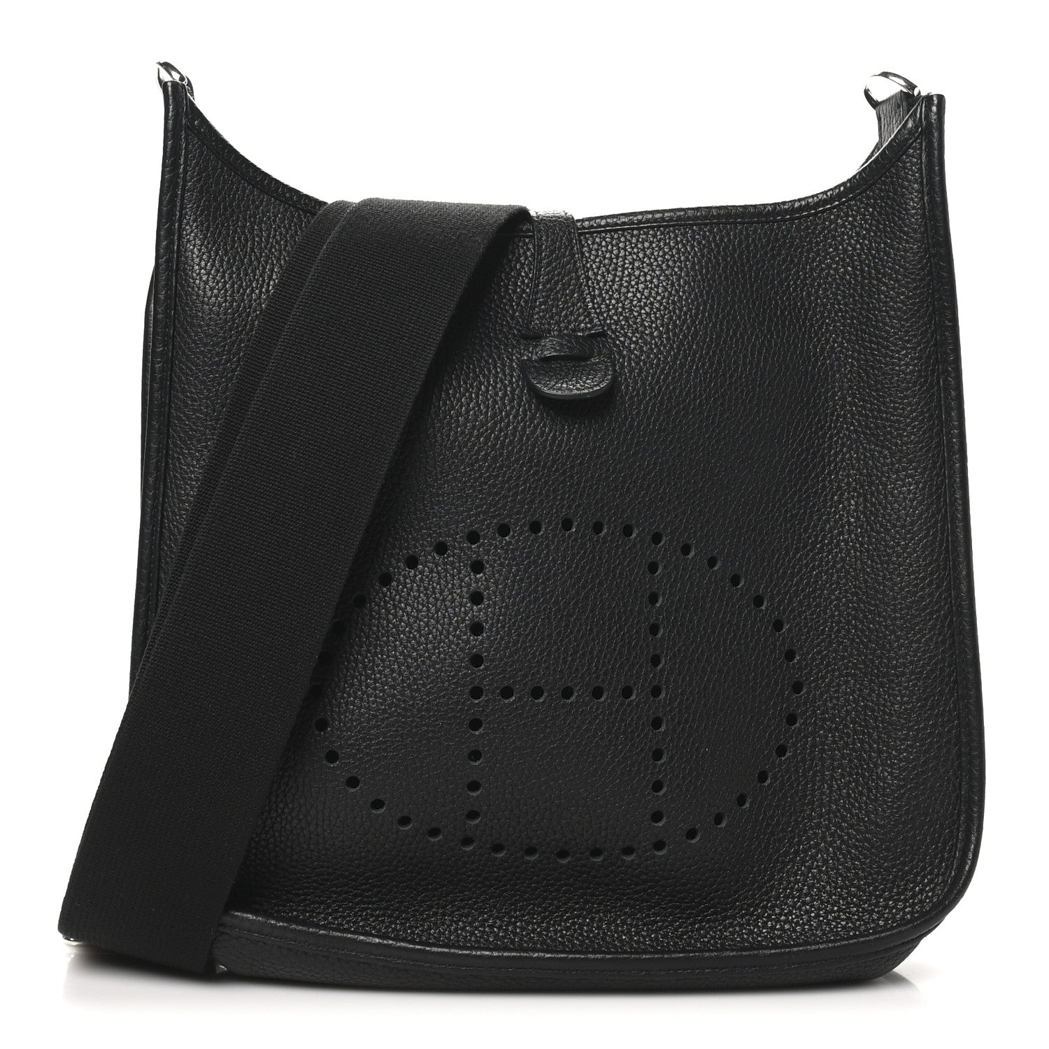 Hermes Taurillon Clemence EVELYNE III PM Black 1 of 10