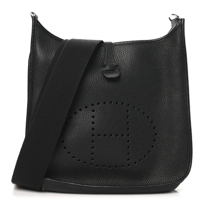 Hermes Taurillon Clemence EVELYNE III PM Black 1 of 10