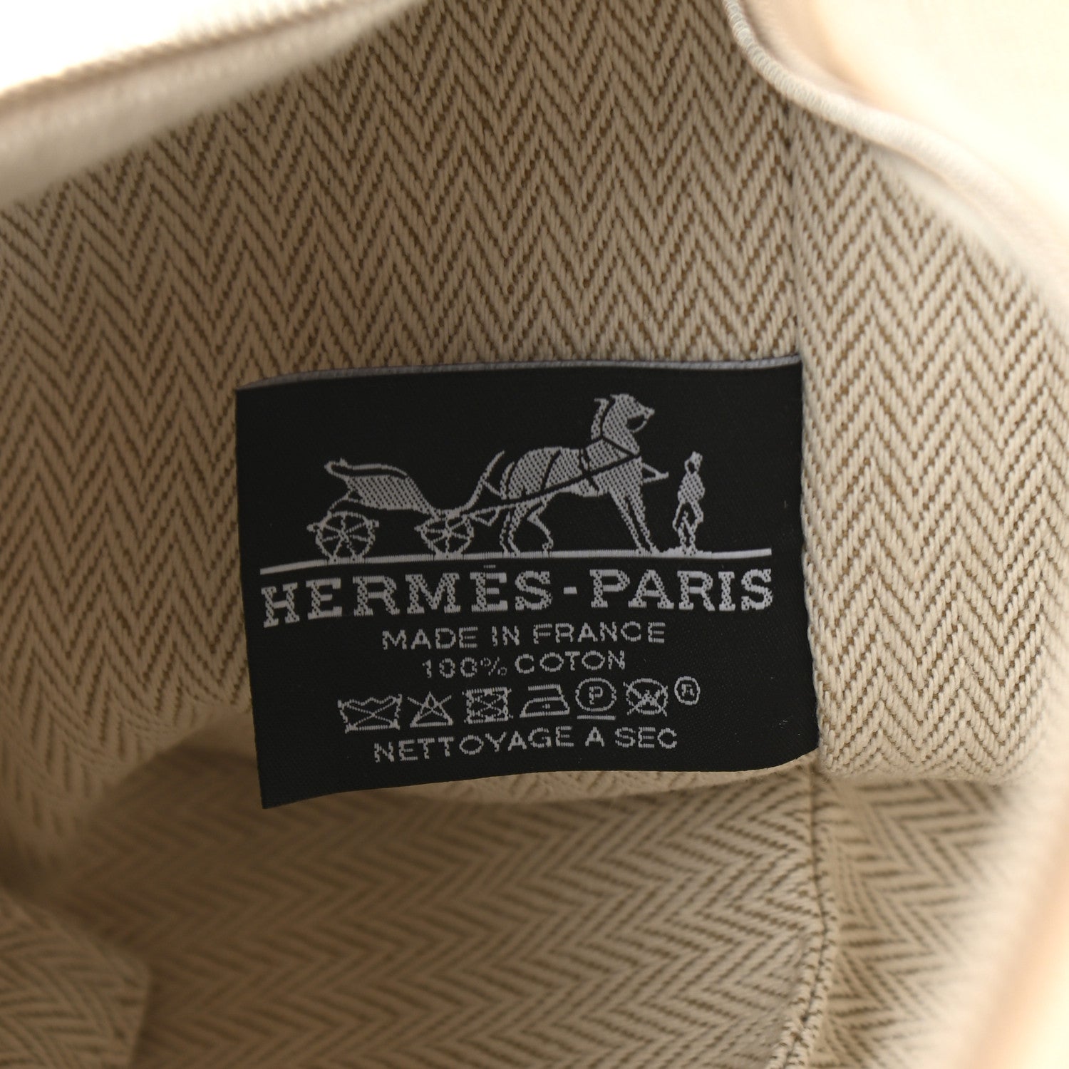 Hermes Canvas Small Bride-A-Brac Pouch Natural 6 of 7