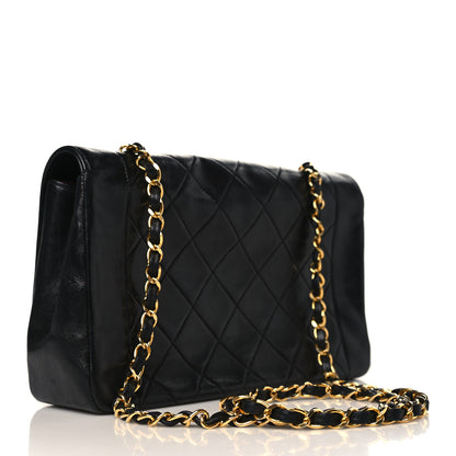Chanel Lambskin Quilted Medium Single Flap Black 2 of 9