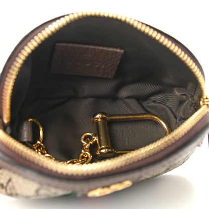 Gucci GG Supreme Monogram Web Ophidia Dome Key Pouch Beige New Acero 5 of 8