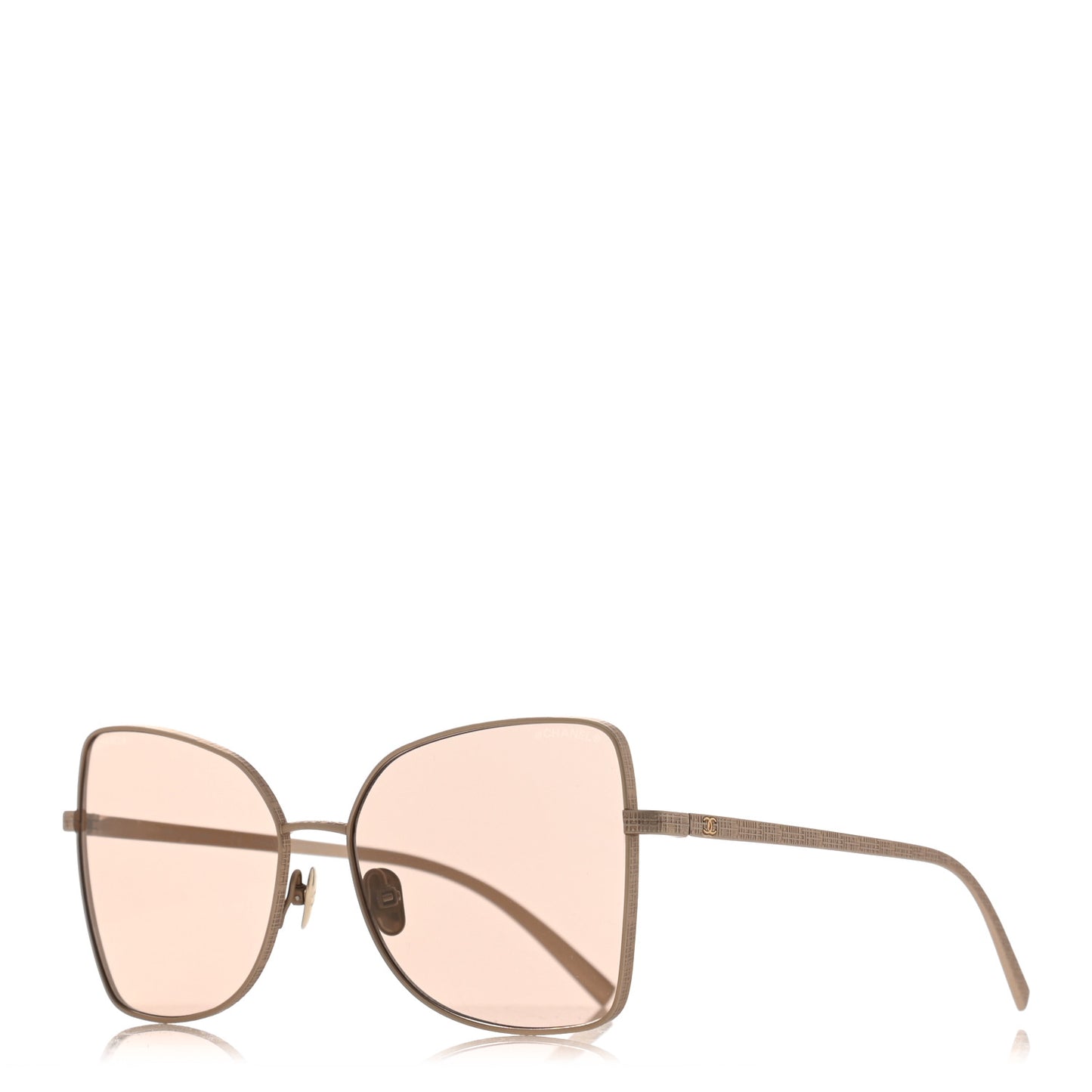 Metal Butterfly Sunglasses 4263-T Gold Pink