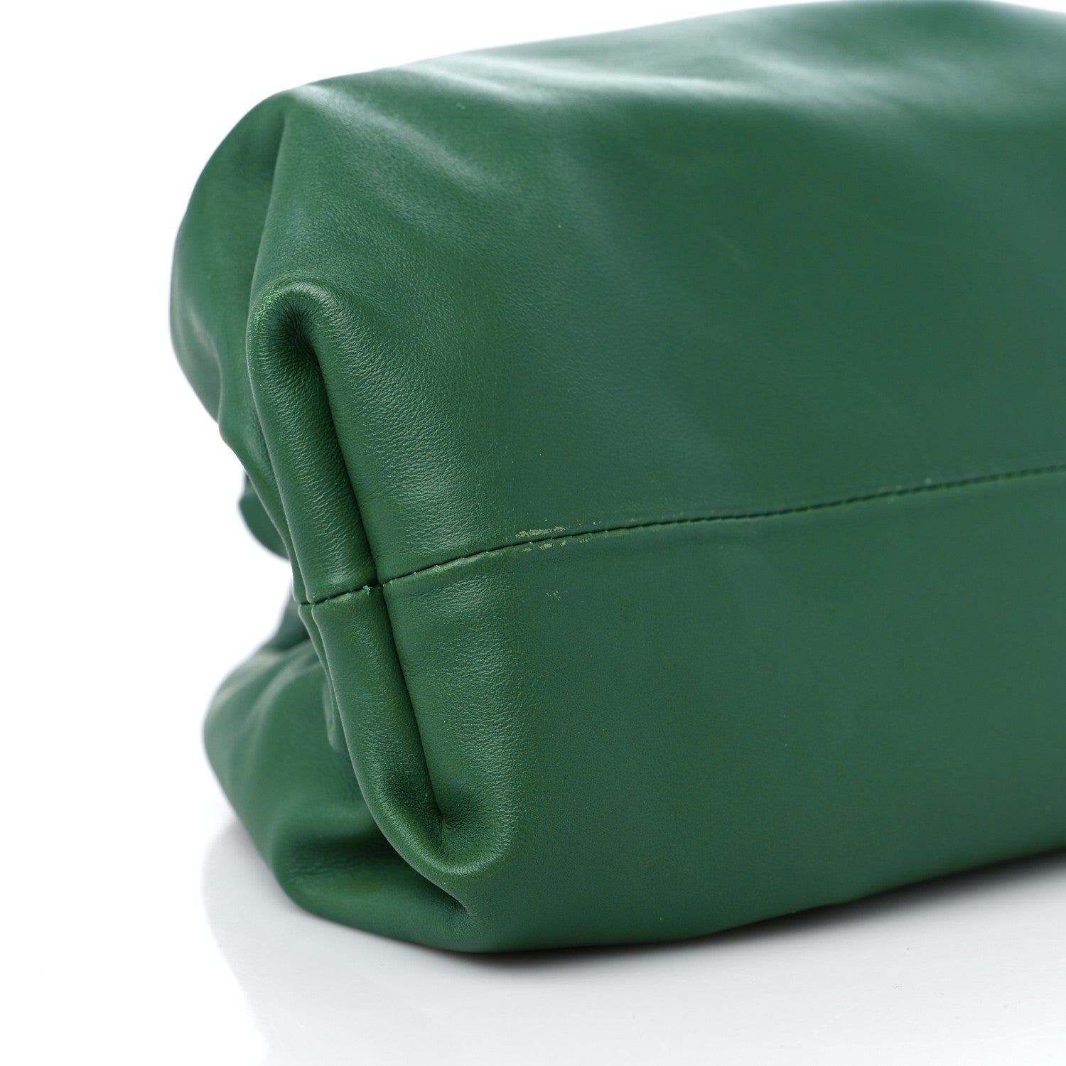 Bottega Veneta Smooth Butter Calf The Pouch Oversized Clutch Racing Green 8 of 11