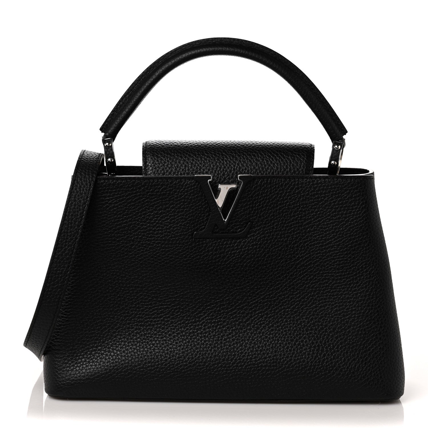 Louis Vuitton Taurillon Capucines PM Black 1 of 8