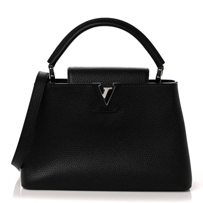 Louis Vuitton Taurillon Capucines PM Black 1 of 8