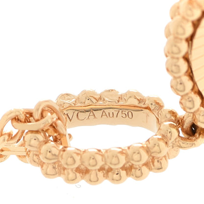 Van Cleef & Arpels 18K Yellow Gold Guilloche Magic Alhambra Long Necklace 6 of 7