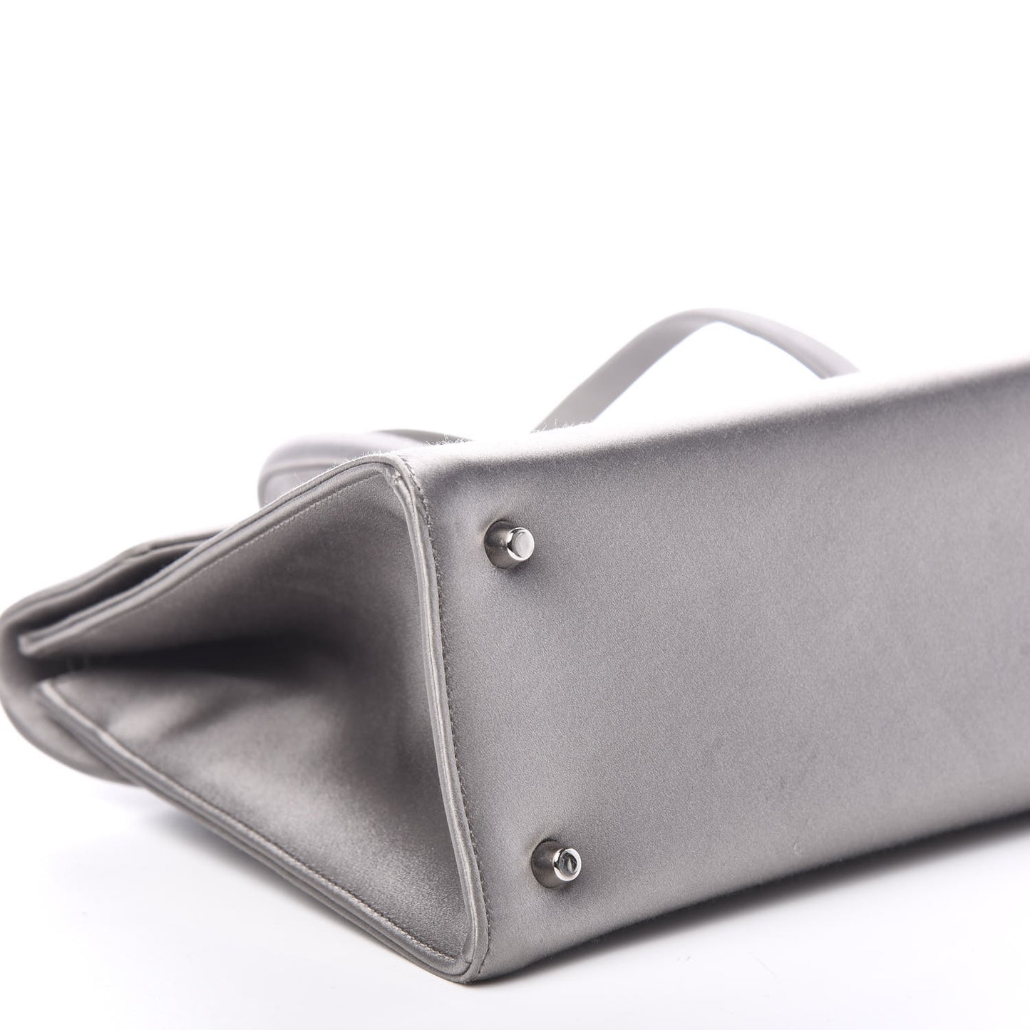 Satin Flap Tote Grafite