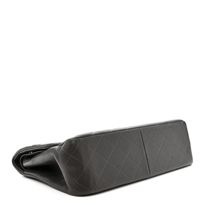 Chanel Caviar Quilted Jumbo Double Flap Grey 4 of 15