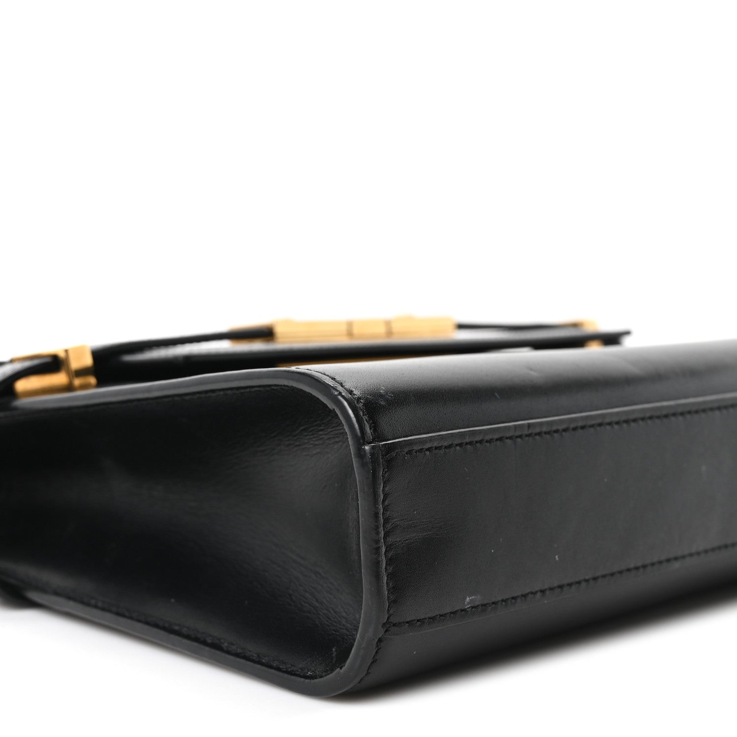 Saint Laurent Smooth Calfskin Small Manhattan Shoulder Bag Black 8 of 9