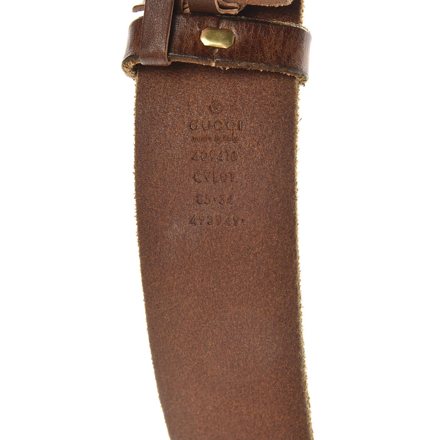 Faded Calfskin Double G 40mm Belt 85 34 Cuir