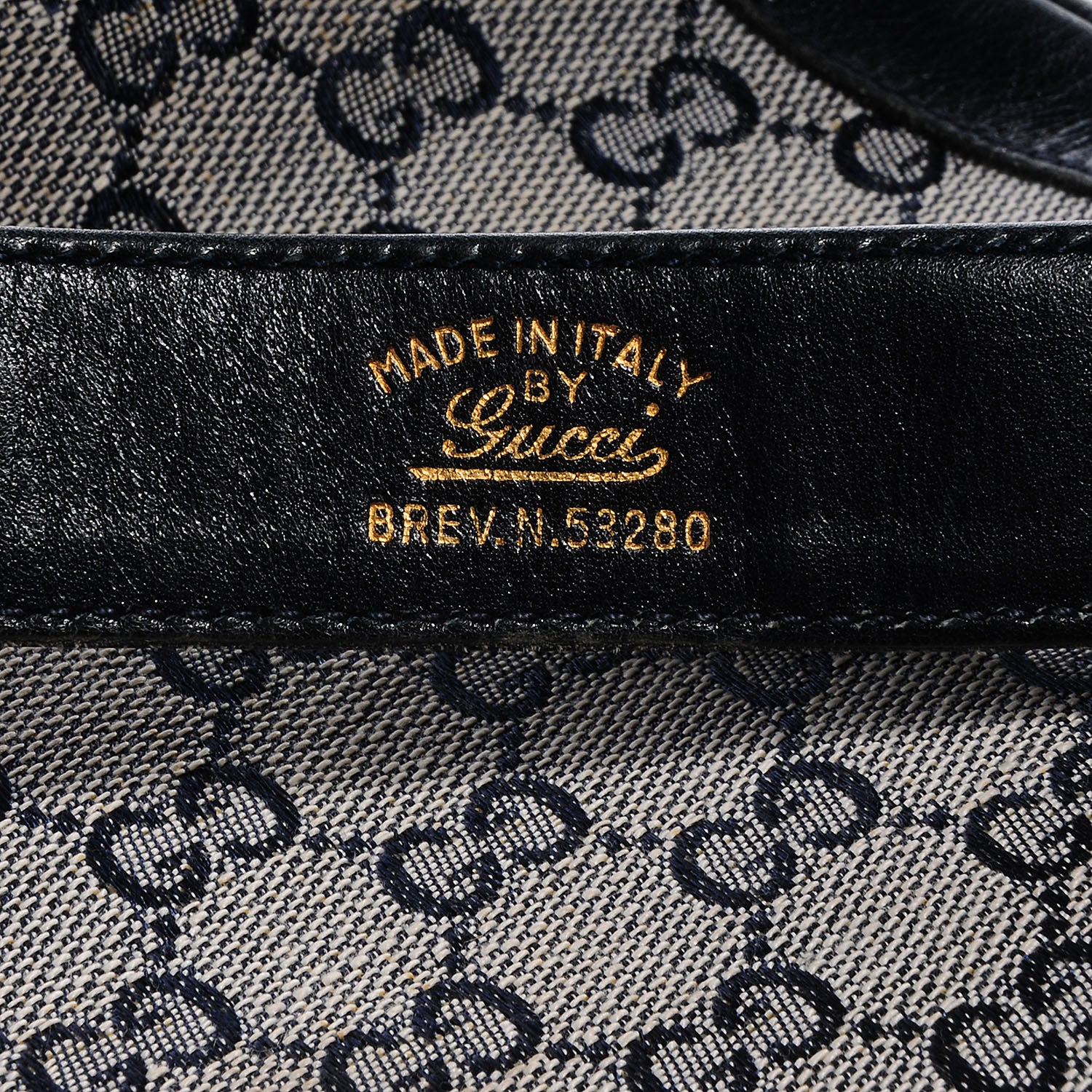 Gucci Monogram Blondie Shoulder Bag Navy 7 of 7